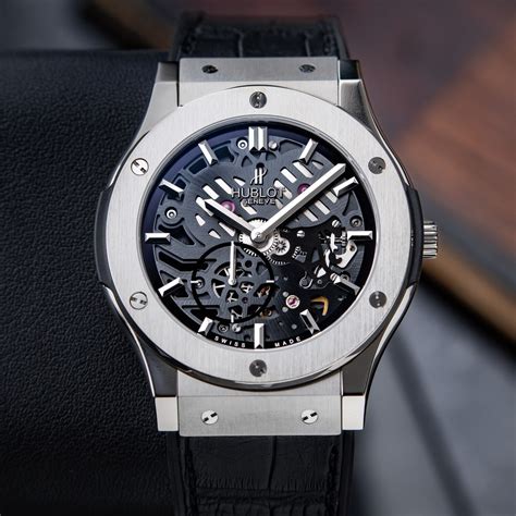 hublot classic fusion ultra thin skeleton dial 42mm titanium|Hublot Classic Fusion Titanium 42mm review (heavy pics).